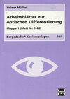 Buchcover Arbeitsblätter zur optischen Differenzierung - 1