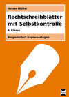 Buchcover Rechtschreibblätter mit Selbstkontrolle - 4. Kl.