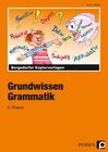 Buchcover Grundwissen Grammatik - 4. Klasse