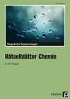 Buchcover Rätselblätter Chemie