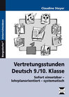 Buchcover Vertretungsstunden Deutsch 9./10. Klasse