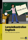 Buchcover Lernzielkontrollen Englisch