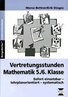 Buchcover Vertretungsstunden Mathematik 5./6. Klasse