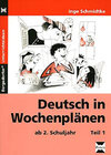 Buchcover Deutsch in Wochenplänen - Teil 1