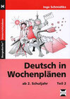 Buchcover Deutsch in Wochenplänen - Teil 2