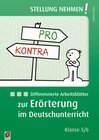 Buchcover Differenzierte Arbeitsblätter zur Erörterung im Deutschunterricht