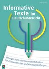 Buchcover Informative Texte im Deutschunterricht