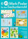 Buchcover 6 A1-Merk-Poster für den Sachunterricht – Jahreskreis, Körper, Waldtiere, Epochen, Kontinente, vom Korn zum Brot