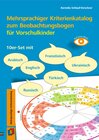 Buchcover Mehrsprachiger Kriterienkatalog zum Beobachtungsbogen für Vorschulkinder