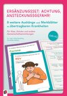 Buchcover Ergänzungsset: Achtung, Ansteckungsgefahr! – 8 weitere Aushänge und Merkblätter zu übertragbaren Krankheiten