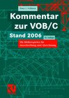 Buchcover Kommentar zur VOB/C