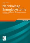 Buchcover Nachhaltige Energiesysteme