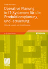 Buchcover Operative Planung in IT-Systemen für die Produktionsplanung und -steuerung