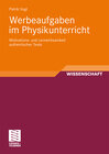 Buchcover Werbeaufgaben im Physikunterricht