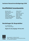 Buchcover Aachener Bausachverständigentage 2010