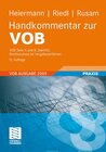 Buchcover Handkommentar zur VOB