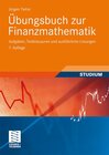 Buchcover Übungsbuch zur Finanzmathematik