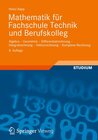 Buchcover Mathematik für Fachschule Technik und Berufskolleg