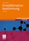 Buchcover Kristallstrukturbestimmung