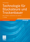 Buchcover Technologie für Stuckateure und Trockenbauer
