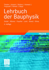 Buchcover Lehrbuch der Bauphysik