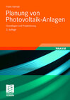 Buchcover Planung von Photovoltaik-Anlagen
