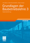Buchcover Grundlagen der Baubetriebslehre 3