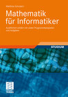 Buchcover Mathematik für Informatiker
