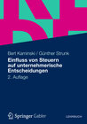 Buchcover Einfluss von Steuern auf unternehmerische Entscheidungen