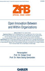 Buchcover Open Innovation Between and Within Organizations