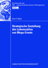 Buchcover Strategische Gestaltung des Lebenszyklus von Mega-Events