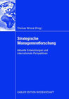 Buchcover Strategische Managementforschung