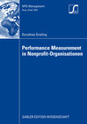 Buchcover Performance Measurement in Nonprofit-Organisationen
