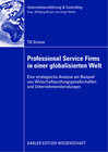 Buchcover Professional Service Firms in einer globalisierten Welt