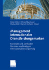 Buchcover Management internationaler Dienstleistungsmarken