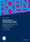 Buchcover Steuerlehre 1 Rechtslage 2009