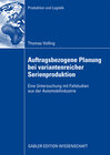 Buchcover Auftragsbezogene Planung bei variantenreicher Serienproduktion