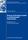 Buchcover Reverse Technology Transfer in multinationalen Unternehmen