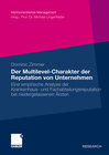 Buchcover Der Multilevel-Charakter der Reputation von Unternehmen