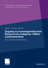 Buchcover Zugang zu humangenetischen Ressourcen indigener Völker Lateinamerikas