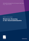 Buchcover Modernes Sourcing in der Automobilindustrie