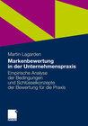 Buchcover Markenbewertung in der Unternehmenspraxis