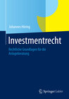 Buchcover Investmentrecht