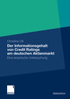 Buchcover Der Informationsgehalt von Credit Ratings am deutschen Aktienmarkt