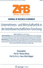 Buchcover Unternehmens- und Wirtschaftsethik in der betriebswirtschaftlichen Forschung