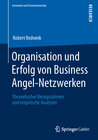Buchcover Organisation und Erfolg von Business Angel-Netzwerken
