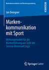 Buchcover Markenkommunikation mit Sport