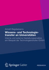 Buchcover Wissens- und Technologietransfer an Universitäten