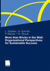 Buchcover More than Bricks in the Wall: Organizational Perspectives for Sustainable Success