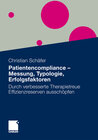 Buchcover Patientencompliance - Messung, Typologie, Erfolgsfaktoren